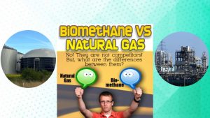 Image text: "Biomethane vs natural gas".