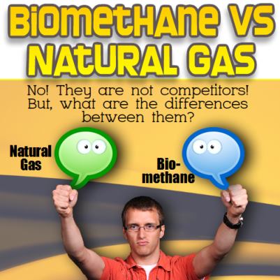 Image features Biomethane vs natural gas/ Biomethane Versus Natural Gas