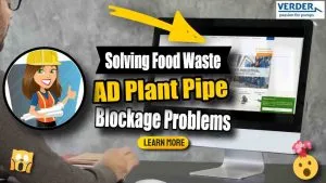 Image text: "Solving AD plant pipe blockage problems".