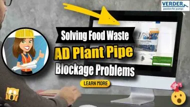 Image text: "Solving AD plant pipe blockage problems".