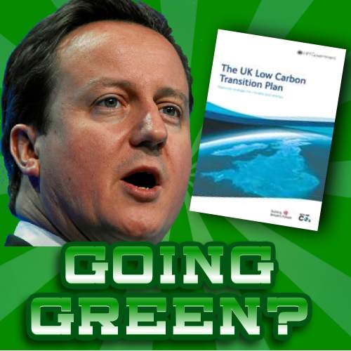 UK Low Carbon Transition Plan summary article Cameron graphic