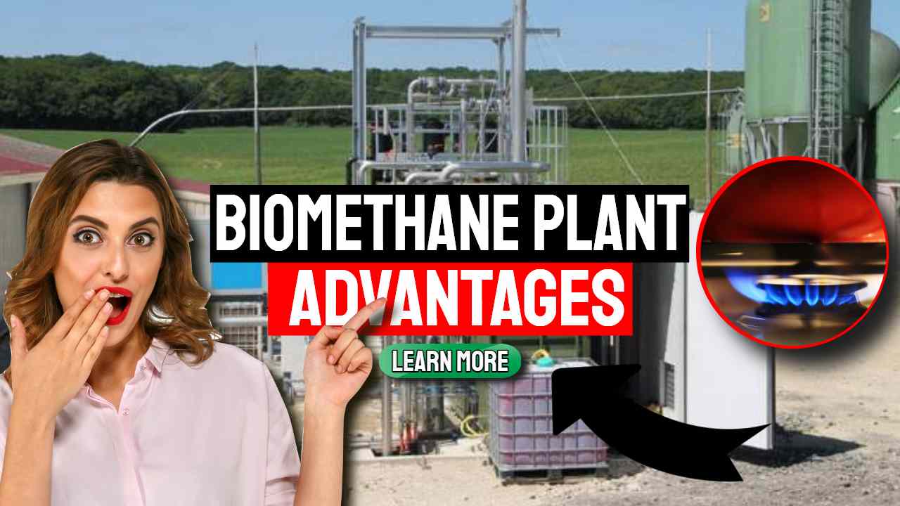Image text: "Biomethane Plant Advantages".