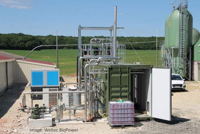 Weltec biogas to biomethane purification 