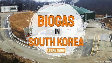 Image text: "Biogas in South Korea".