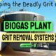 Image text: "Biogas plant grit removal systems".