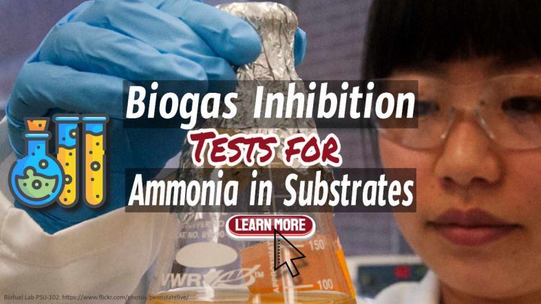 Image text: "Biogas Inhibition Tests for Inhibitors Such as High Ammonia".