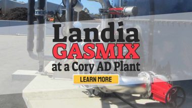 Image tyext: "Landia GasMix is Cory Landfill Site digester".