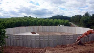Sealwall tank panels from Whites Concrete for new AD plant