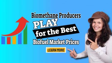 Image text says: "Biomethane producers play for the best market prices".