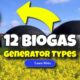 Image text: "12 Biogas Generator Types"- Our article featured image.