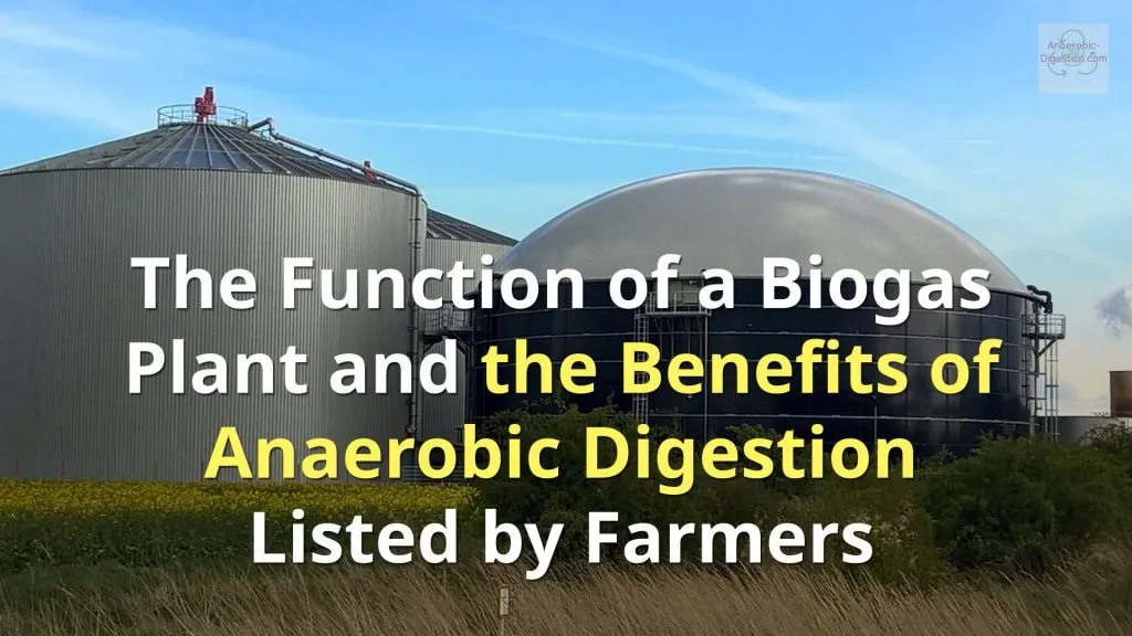 image showing the function of biogas plant