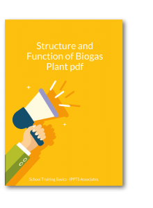 Image shows th Structure and Function of Biogas Plant pdf.