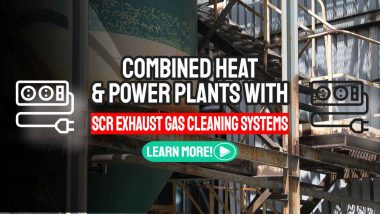 Image text: "Combined Heat and Power Plants with SCR Exhaust Gas".