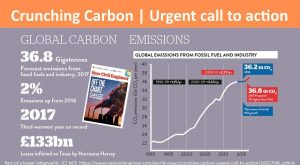 Image showing a global carbon emissions chart, - benefits of biogas essential