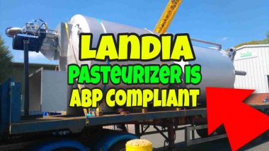 Image text says: "Landia Pasteurizer is ABP Compliant".