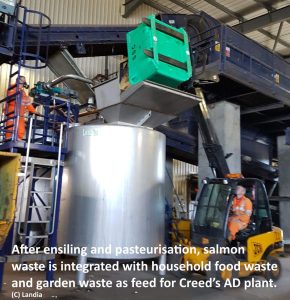 Image shows fish waste ensiling before ABP Pasteurization.