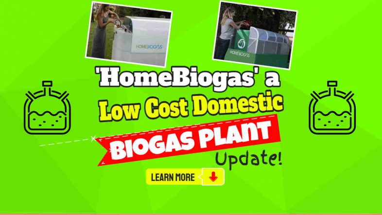 Image text: "Home Biogas Low Cost Domestic Biogas Plant".