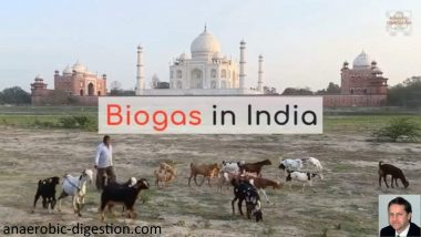 Image to illustrate the development of biogas in India, the biogas industry, and anaerobic digestion.