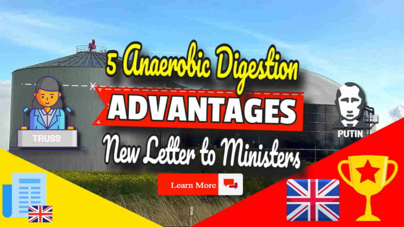 Image text: "5 anaerobic digestion advantages".