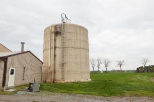 Image shows an anaerobic digestion plant process steps incuded all in one tank.