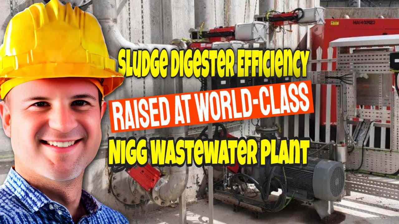 Image with text: "Sludge Digester Efficiency Raised".