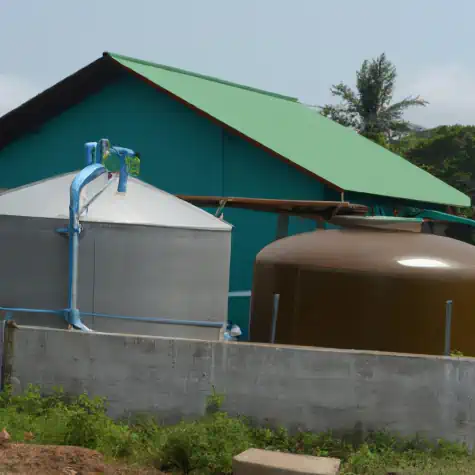 The concept of renewable energy production has been proved by the use of smaller biogas plants like this.
