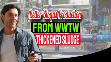 Image with text: "Better Biogas Production from WWTW Thickened Sludge".