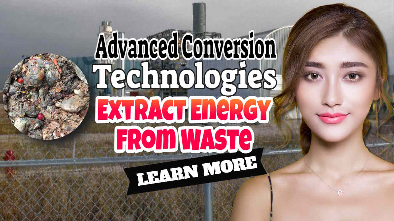 Image text: "Advanced Conversion Technologies Extract Energy from Waste".