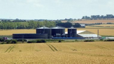 The Bygrave Lodge anaerobic digestion (AD) plant UK (Food Waste) - CC BY-SA by Peter O'Connor aka anemoneprojectors