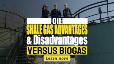 Image has the text: "Oil Shale Gas Advantages and Disadvantages".