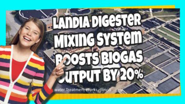 Featured image with text: "Landia digester mixing system boots biogas output by 20%".