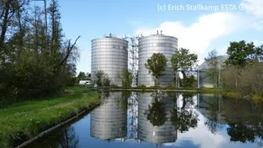 View of tall Stallenkamp CSTRs the 1st of a new breed.