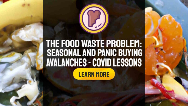 Image has the text; "The Food Waste Problem".
