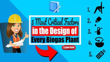 Image text: "5 Critical Factors in the Design of Every Biogas Plant".