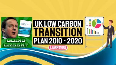 Image text: "UK Government low carbon transition plan".