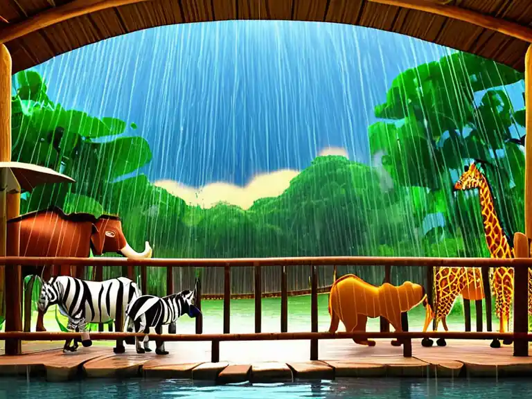 A visualisation of Noah,s Ark Zoo with biogas.