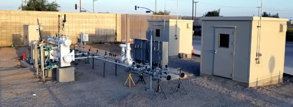 Biomethane grid injection system.