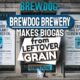 Image text: "Brewdog brewery makes biogas from leftover grain".