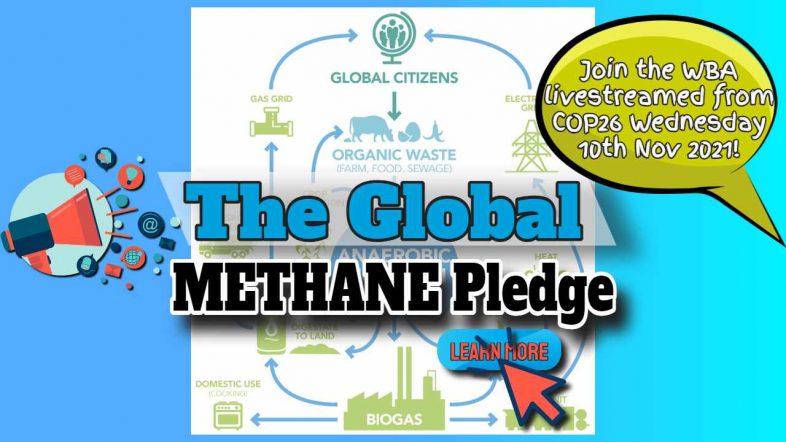 Image text: "The Global Methane Pledge and Join COP26 livestream".