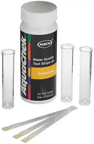 Hach Ammonia Inhibition Monitoring Test Strips.