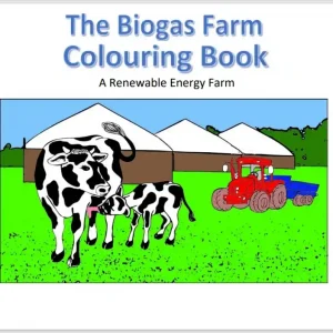 Biogas Farm Colouring Book Cover
