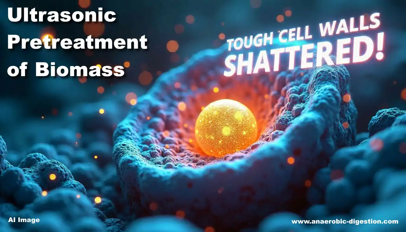 Image thumbnail text - Ultrasonic pretreatment of biomass for efficient biogas production