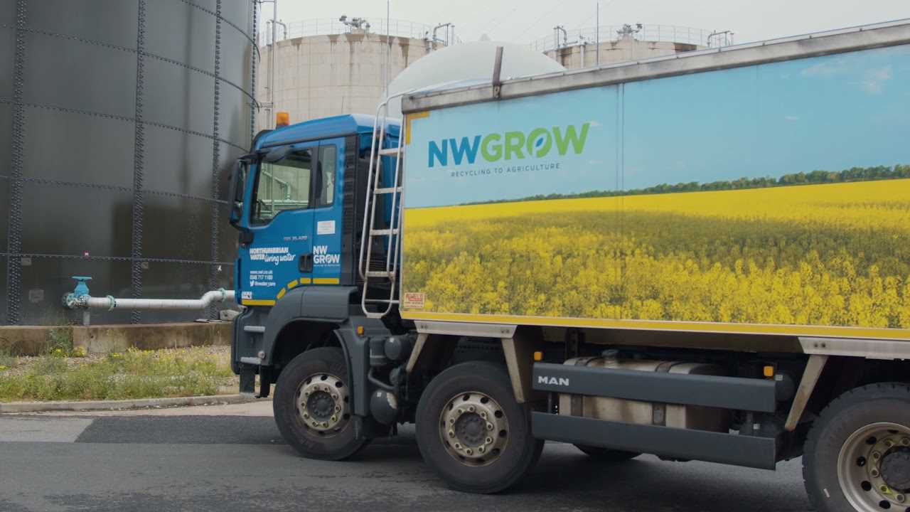 A truck entering Howdon Advanced Anaerobic Digestion plant