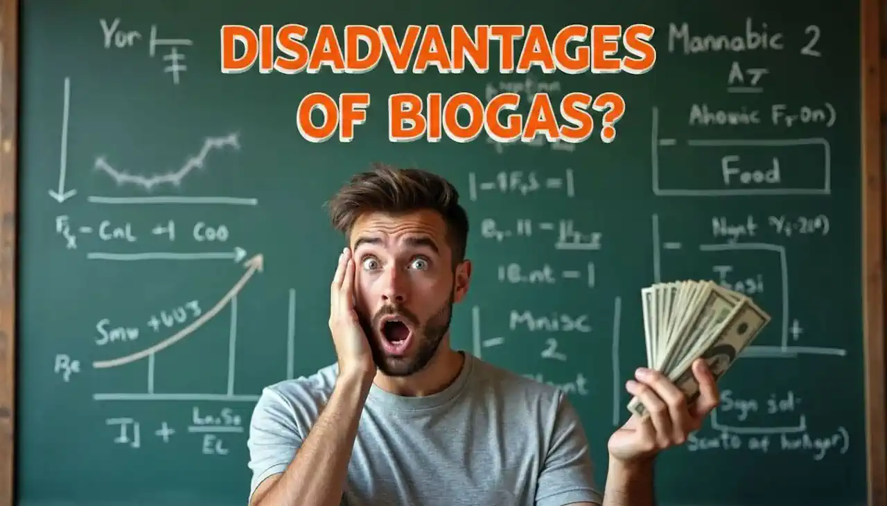 Image with text - What Are the Disadvantages of Biogas
