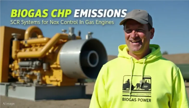 Biogas CHP Emissions SCR Systems for NOx Control in Gas Engines - Featured Text Thumbnail; Image