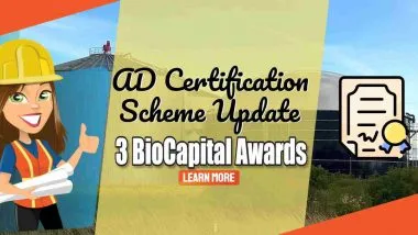 Image text: "AD Certification Scheme Update - 3 BioCapital Awards"