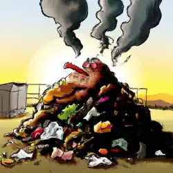 Cartoon of a compost heap