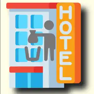 Hotel food waste icon