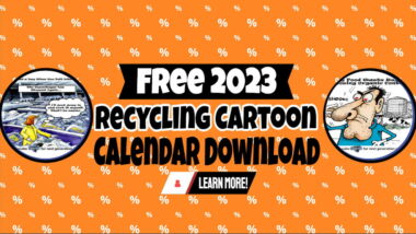 Free 2023 Recycling Cartoon Calendar