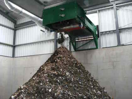 Mechanical biological treatment (MBT) derived compost output.